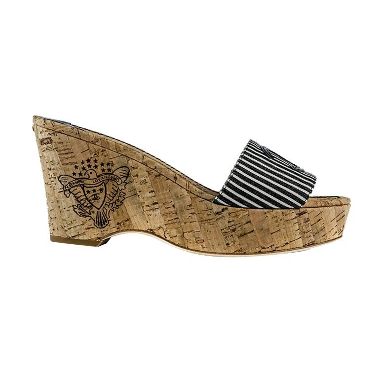 Chanel cork cheap wedges