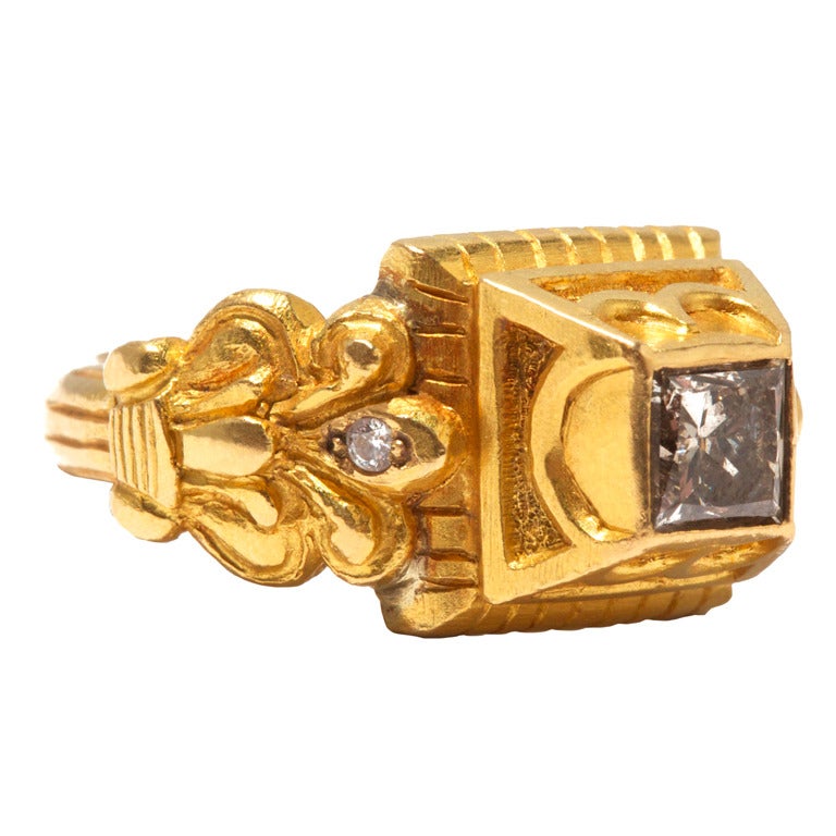Jade Jagger Diamond and Gold Ring (Size 6)