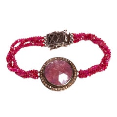 Jade Jagger Round Ruby, Diamond and Ruby Bead Bracelet