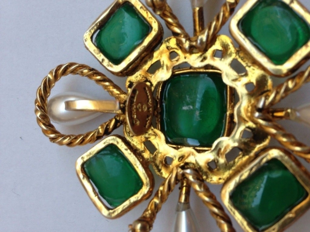 Chanel Vintage Brooch By Gripoix