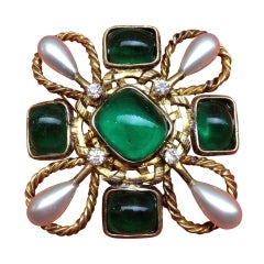 Chanel Vintage Brooch By Gripoix