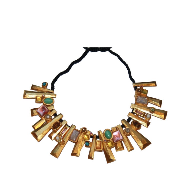 Stunning Christian Lacroix Necklace 1990S For Sale