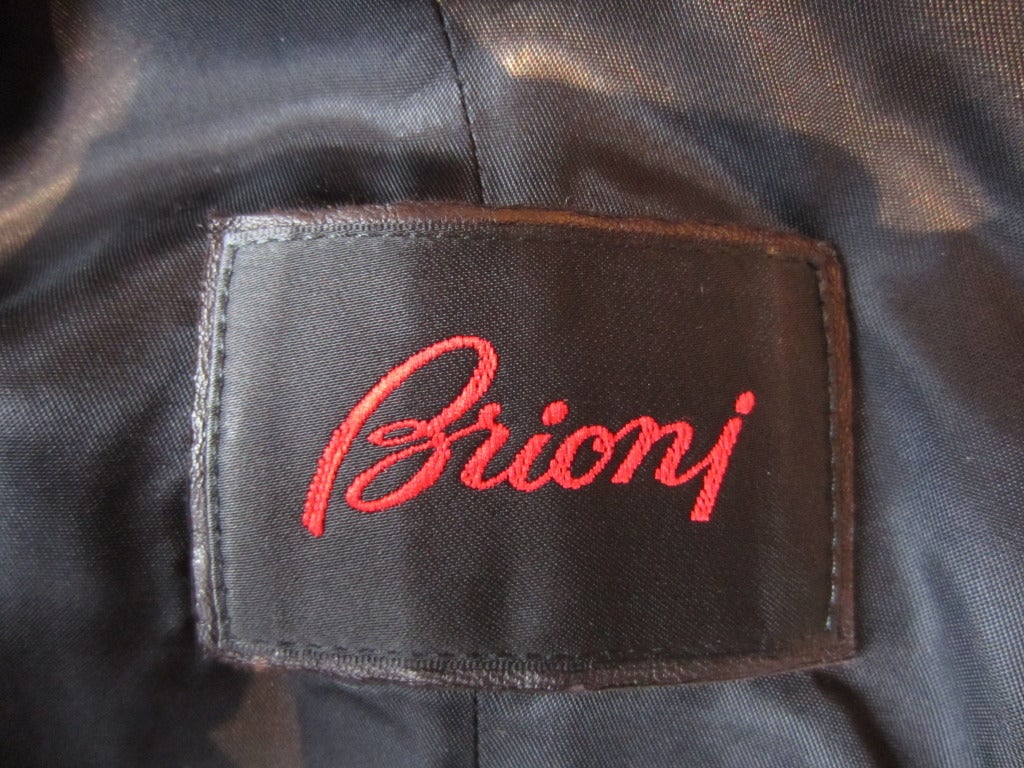 Brioni Luxurious Leather Coat 2