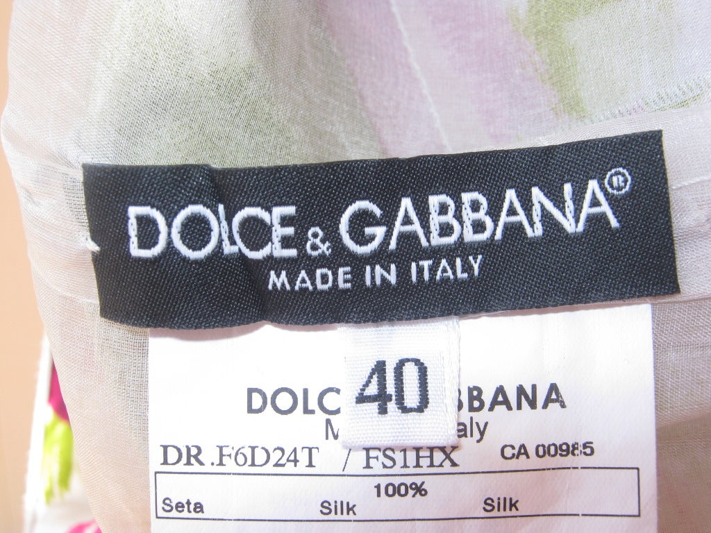 Sexy 2008 Silk Dolce & Gabbana Size 40 (Itl)Dress In Excellent Condition In Port Hope, ON