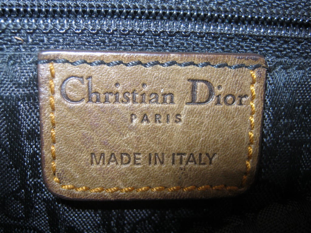 Christian Dior Small Gaucho Jean and Leather handbag 1