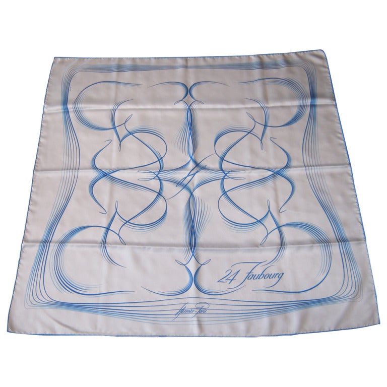 HERMES 24 Faubourg Silk Scarf