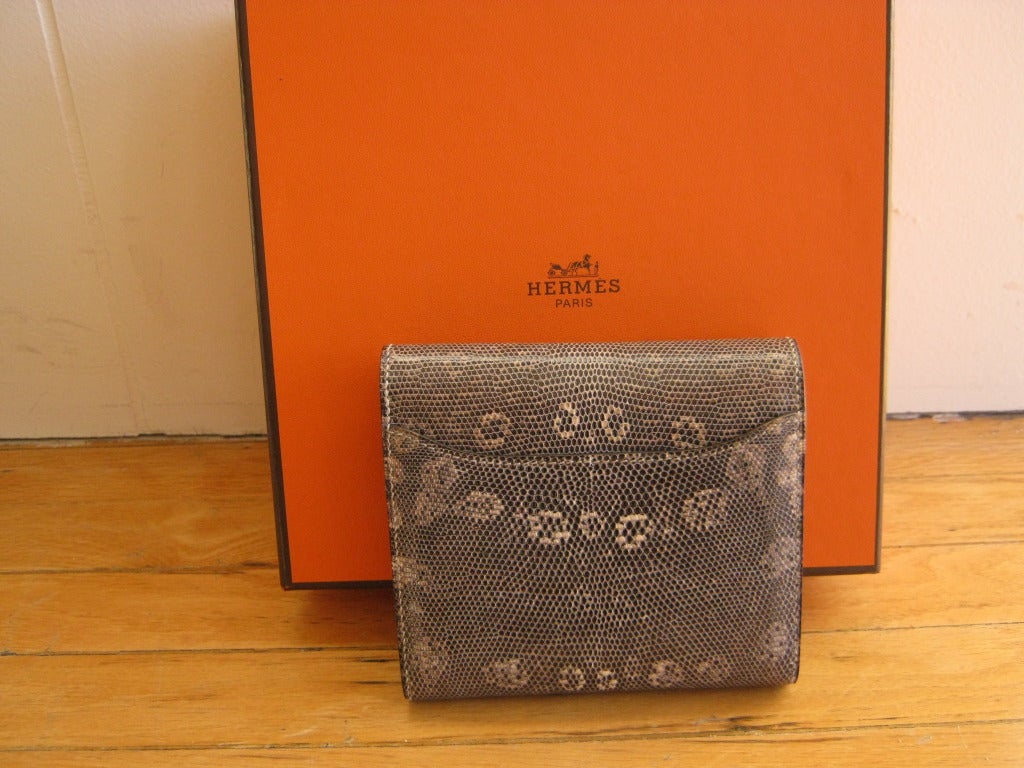 2009 Hermes Constance Ombre Lizard Wallet In New Condition In Port Hope, ON