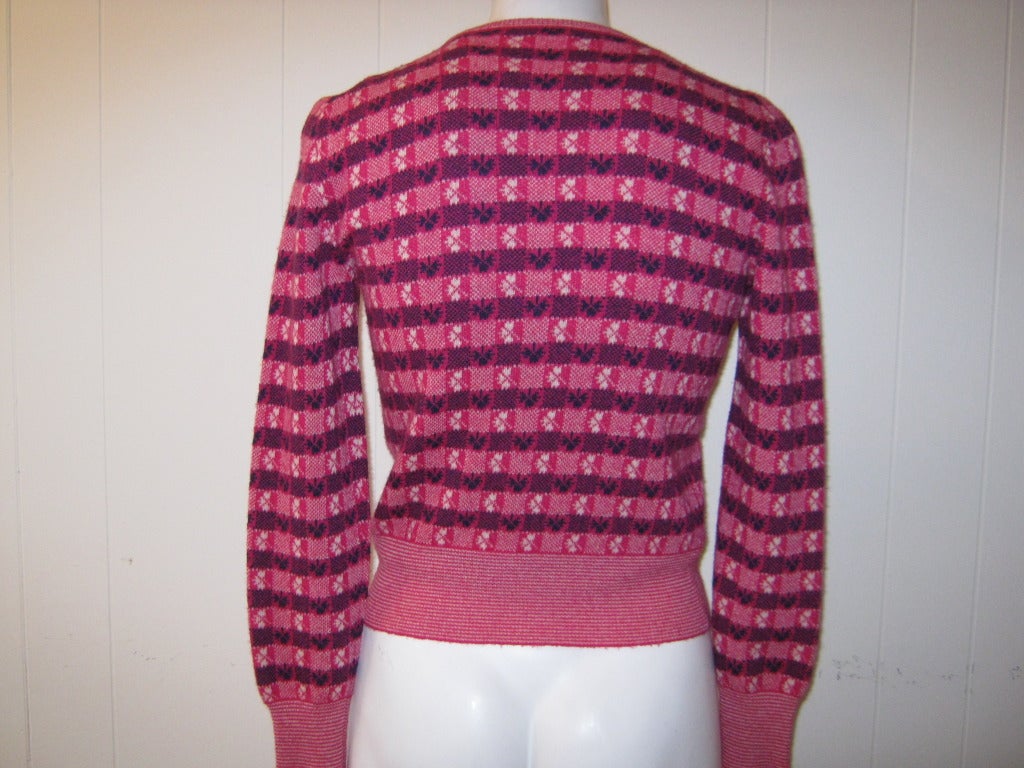 Chanel pink 100% cashmere twin-set