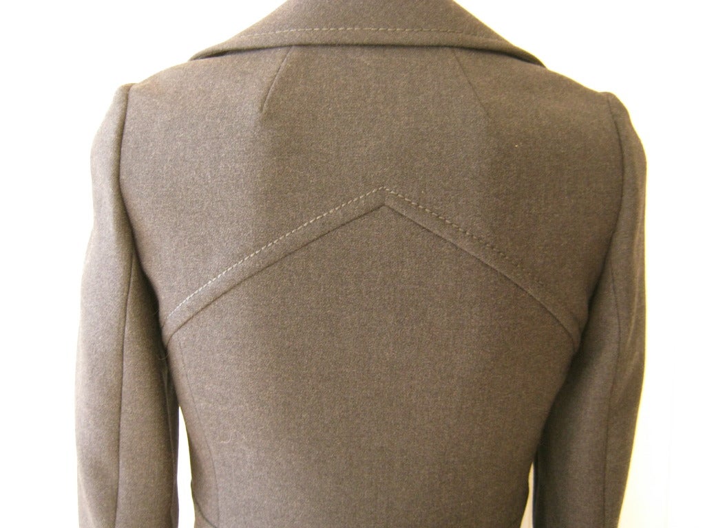 Pierre Cardin 1960s Steel Grey Wool suit from the Master of Mod In Excellent Condition In Port Hope, ON