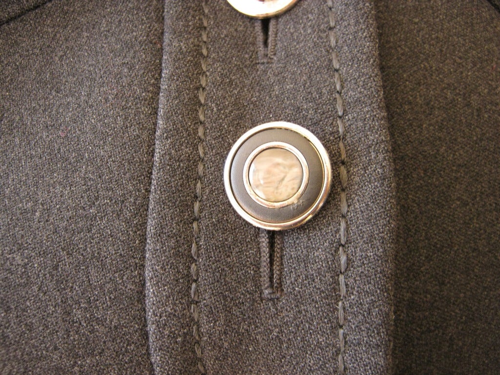 Women's Pierre Cardin 1960s Steel Grey Wool suit from the Master of Mod