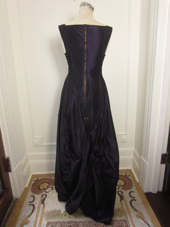 deep purple gown
