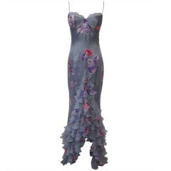 Beauty in Emanuel Ungaro Lilac Silk Gown