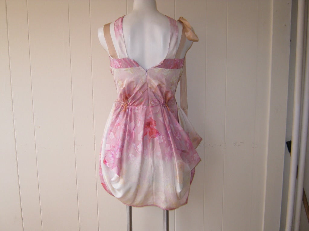 2011 Nina Ricci Spring Collection Silk Dress In Excellent Condition In Port Hope, ON