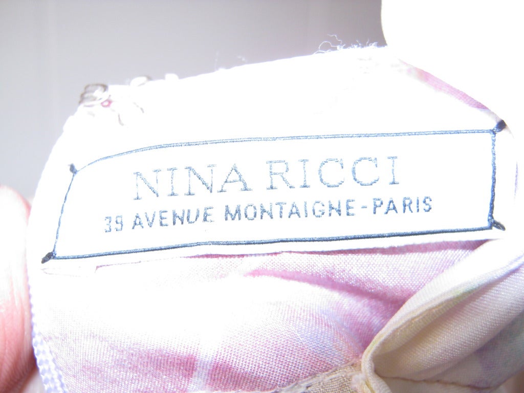 2011 Nina Ricci Spring Collection Silk Dress 1