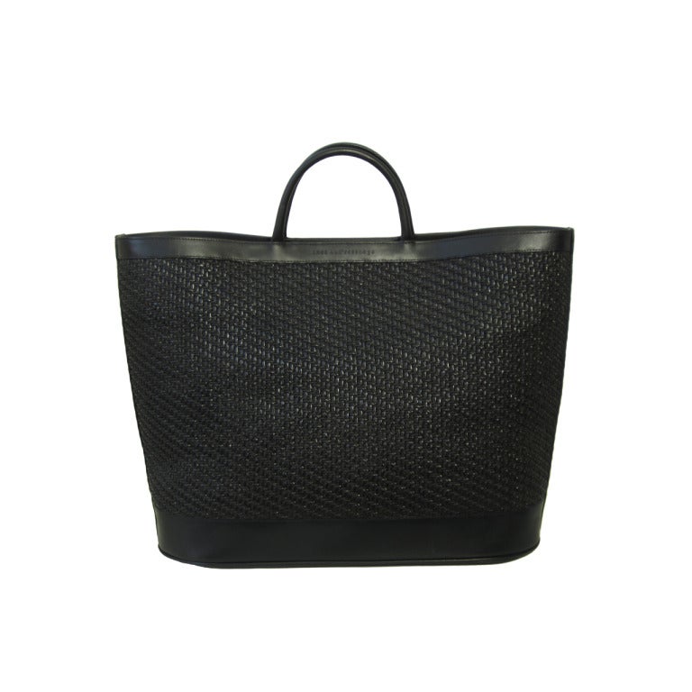 Ines de la Fressange Large Woven Tote