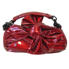 Elegant Red Patent leather bag by Sonia Rykiel
