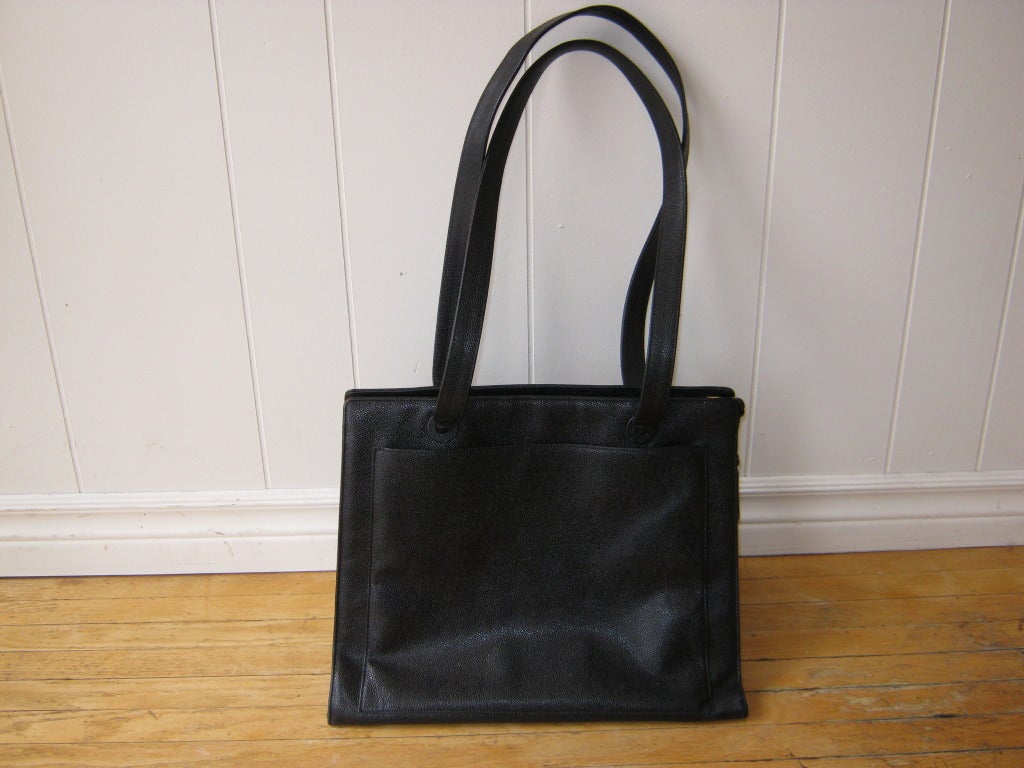1997-99 Chanel Large Structured Tote In Excellent Condition In Port Hope, ON