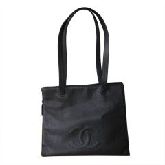 Vintage 1997-99 Chanel Large Structured Tote