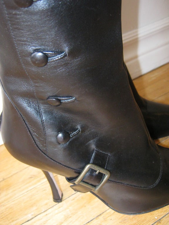Manolo Blahnik Never Worn Over the Knee Boots In New Condition In Port Hope, ON