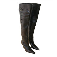 Manolo Blahnik Never Worn Over the Knee Boots