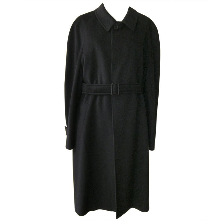 Men's Italian Wool and Cashmere Coat at 1stDibs