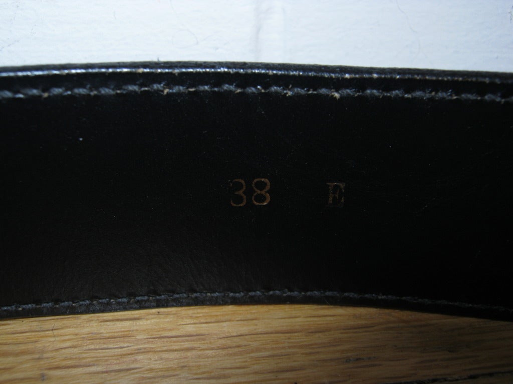 1970sEmilio Pucci Black Leather Belt 1