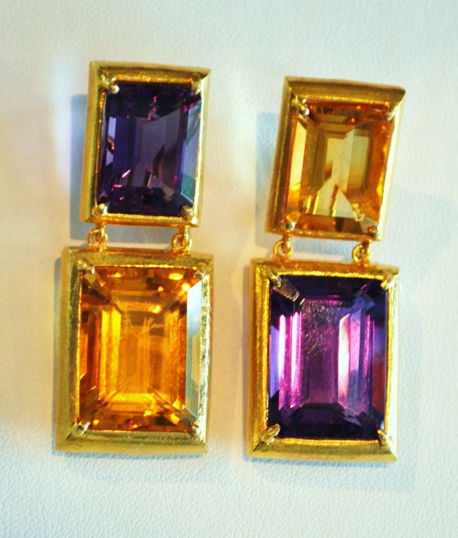 Amethyst and Citrine Earrings 3