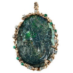 Black Opal Cameo