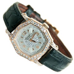 Vintage Ladies Rose Gold and Diamond Roger Dubois Watch