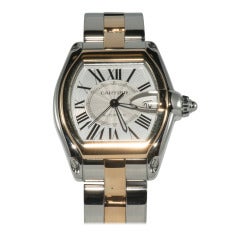 Cartier Gold and Stainless Steel Roadster Wristwatch