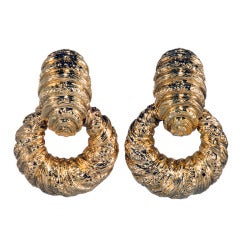 Large Door Knocker Earrings