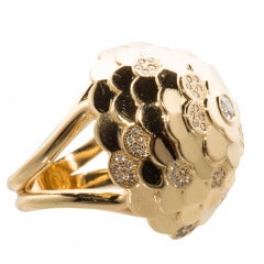 Mimi So Semi Pave Jasmine Dome Ring