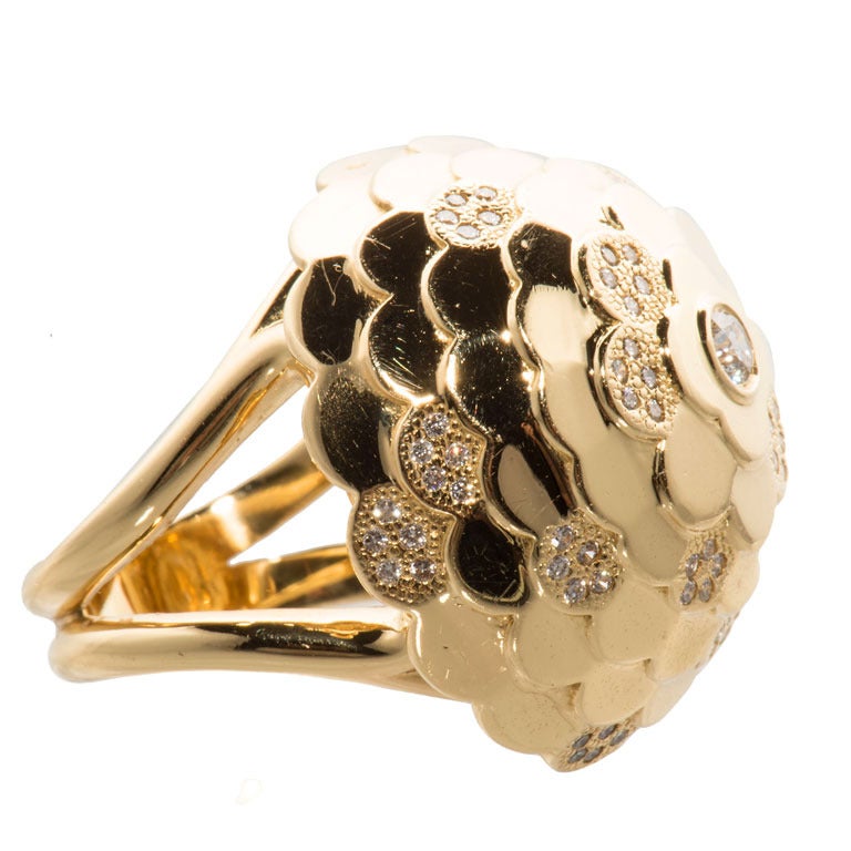 Mimi So Semi Pave Jasmine Dome Ring For Sale