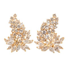 Stunning Diamond Cluster Earrings