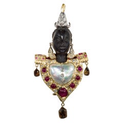 Wonderful Blackamoor Brooch 7