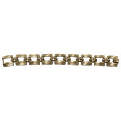 Turi Attractive Diamond Gold Link Bracelet 12
