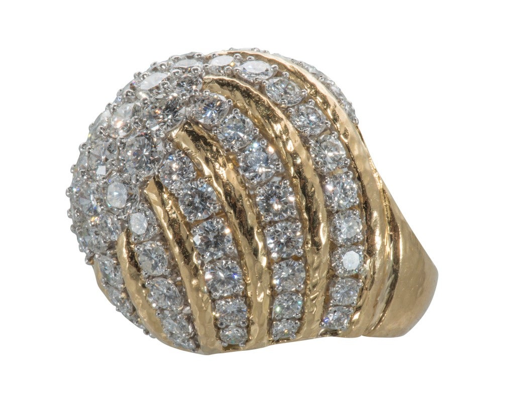 David Webb Stunning and Important Diamond Dome Ring In Excellent Condition In Houston, TX