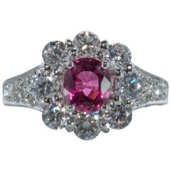 Ruby Diamond Cocktail Ring