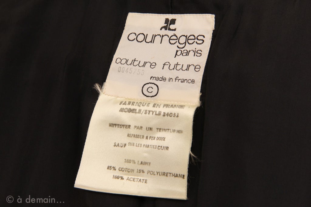 Courrèges Couture Future 1960s Jumper Dress 6