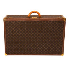 Vintage Louis Vuitton large hard suitcase