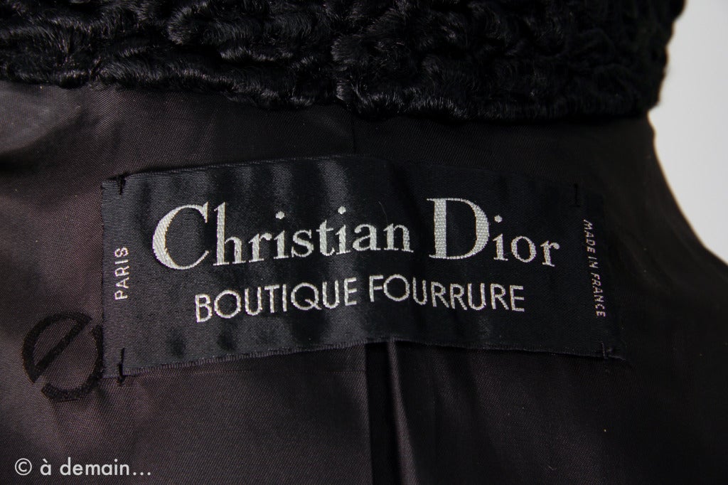 1980s Christian Dior Astrakhan Coat 6