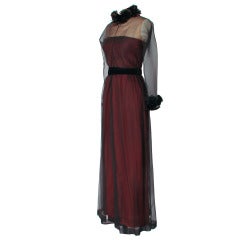 1970s Givenchy Long Evening Dress