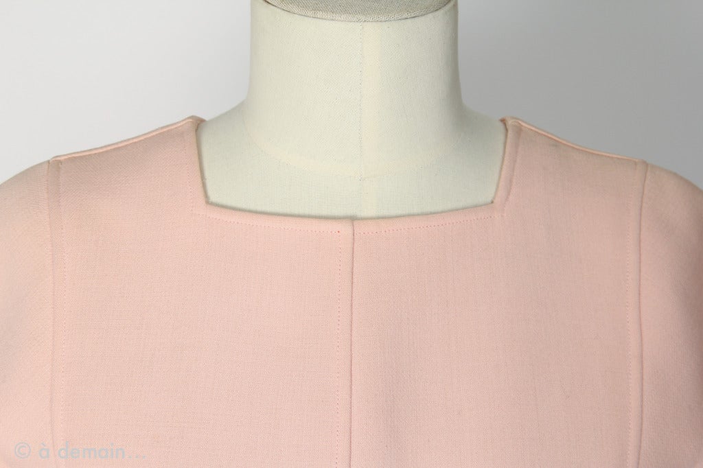 Women's 1960s Courreges Paris Couture Future Pink Set For Sale