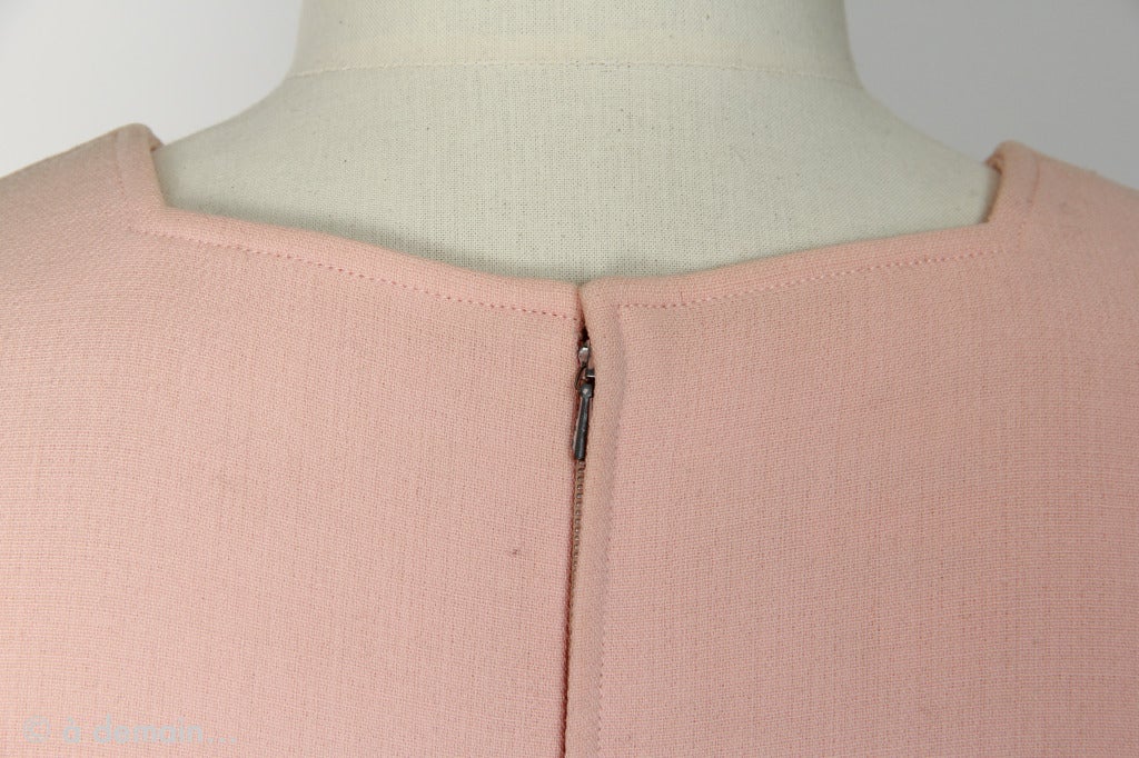 1960s Courreges Paris Couture Future Pink Set For Sale 1