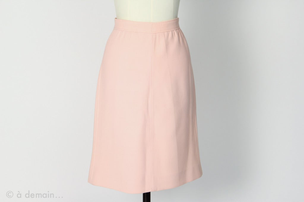1960s Courreges Paris Couture Future Pink Set For Sale 4