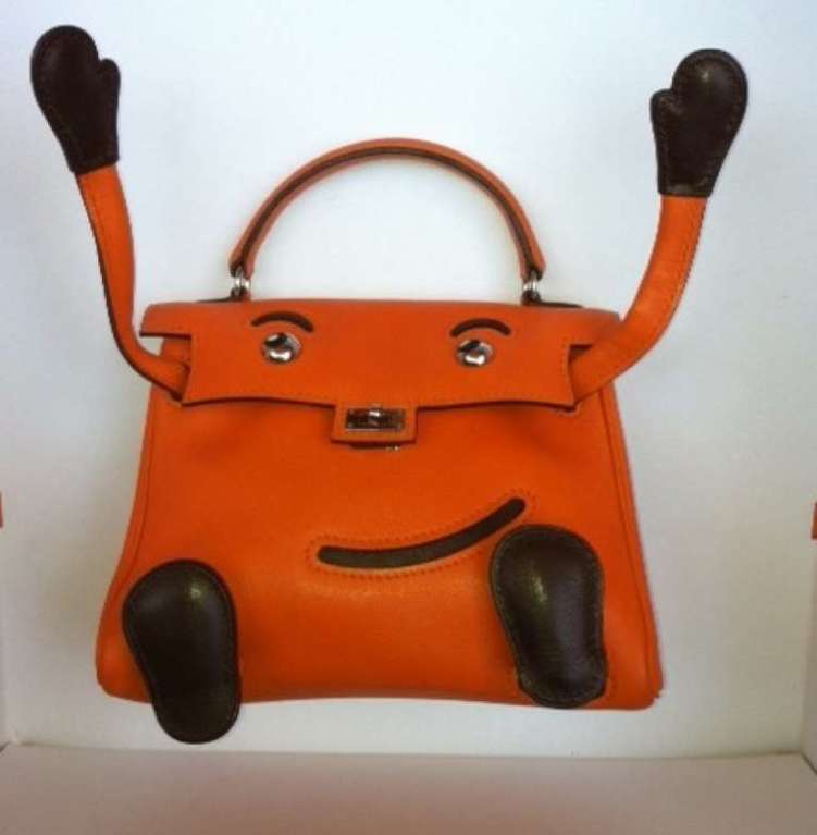 Hermes Kelly Idole (Kelly Doll) Gulliver Orange In Good Condition In New York, NY