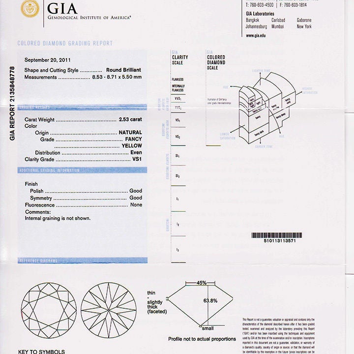 Old European Cut Yellow Diamond Platinum Gold Ring 3