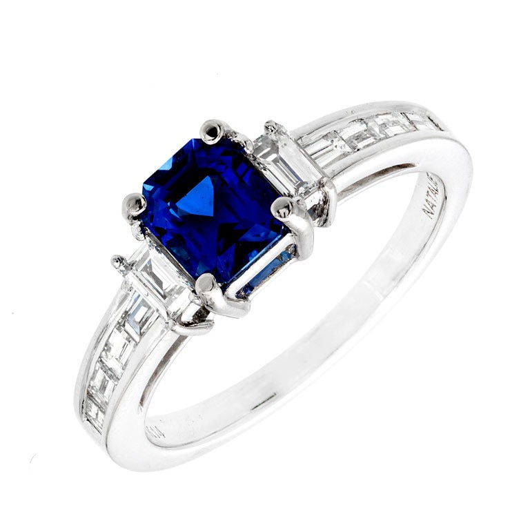 Natalie K Sapphire Diamond Gold Ring For Sale