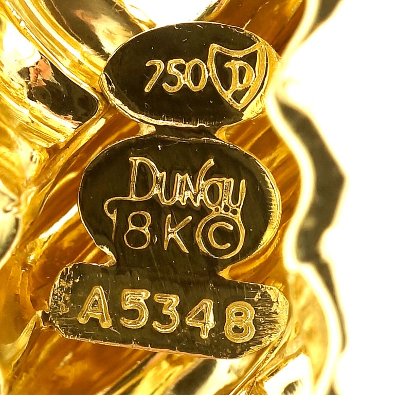 Henry Dunay Swirl Link Faceted Gold Bracelet 1