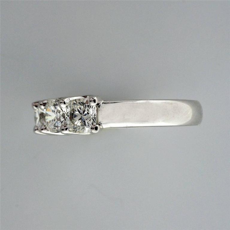 Wedding Band Diamond Platinum Ring  In Excellent Condition In Stamford, CT